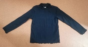 T shirt manches longues col roulé