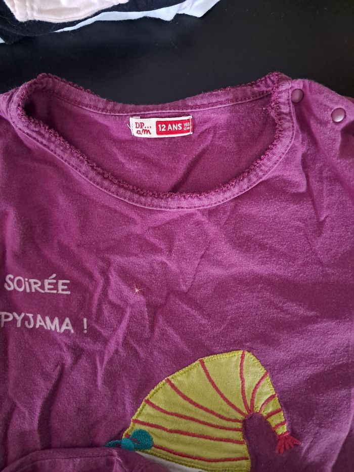 Haut de pyjama 12 ans dpam - photo numéro 4