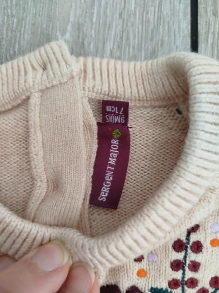 Robe pull brodée Sergent Major 9 mois - photo numéro 3