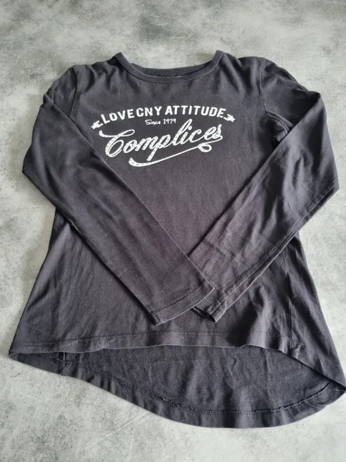 T-shirt à manches longues fille - 16 ans (174cm) - Complices - Noir - photo numéro 6