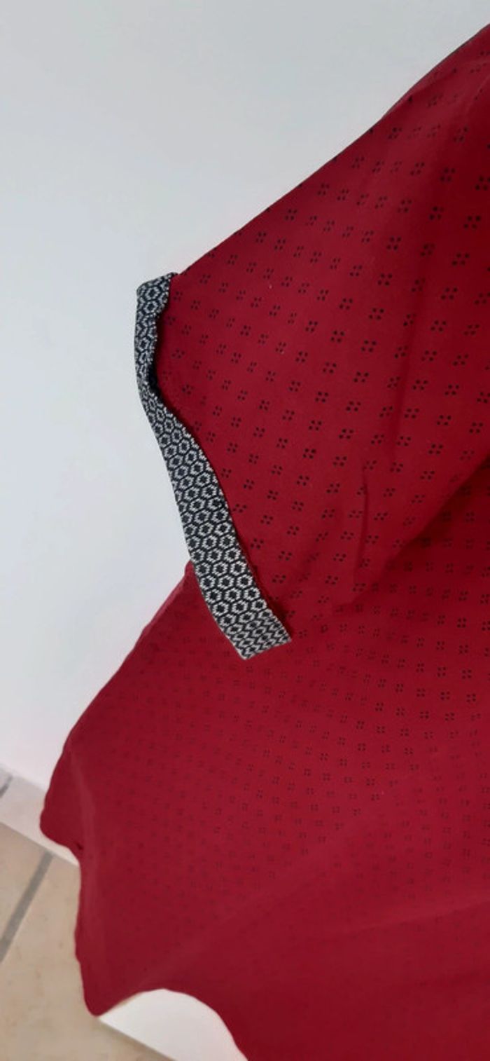 Polo rouge bordeaux manches courtes / Brice / taille L - photo numéro 7