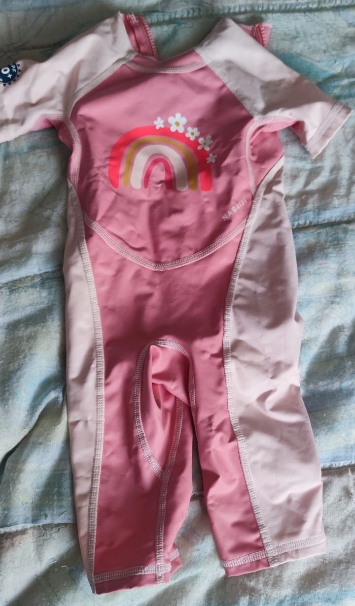Combinaison anti uv bébé fille 12M