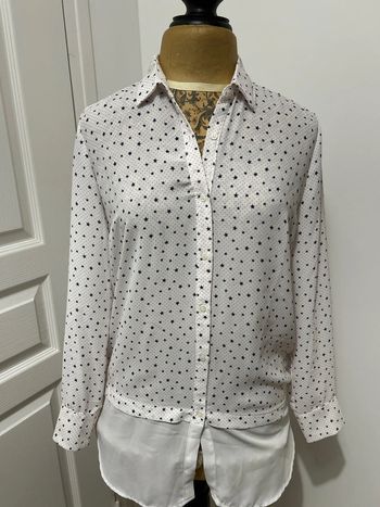 Chemise imprimée pois et étoiles  Ema blues taille 1