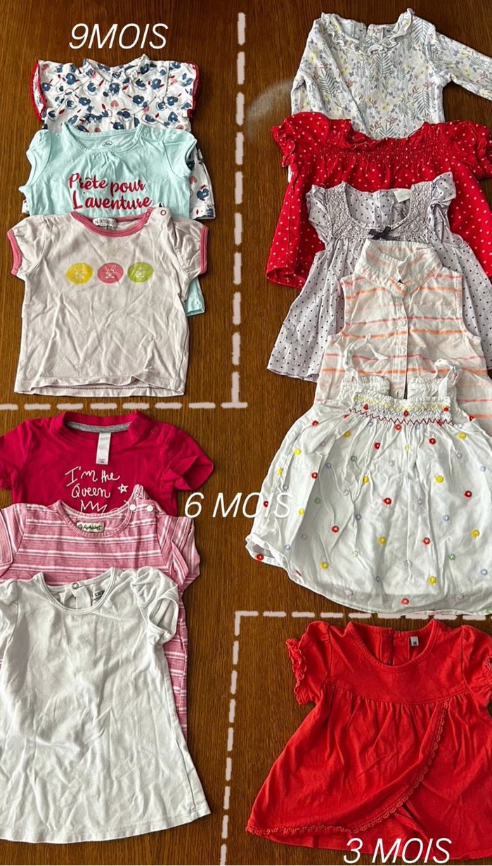 LOT 100 vêtements fille 6 mois - photo numéro 8