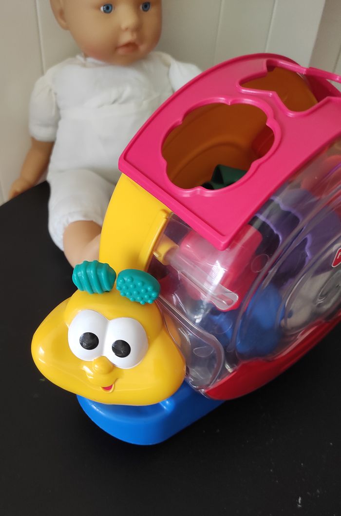 🐌 Jouet d’éveil escargot – Trieur de formes musical - photo numéro 2