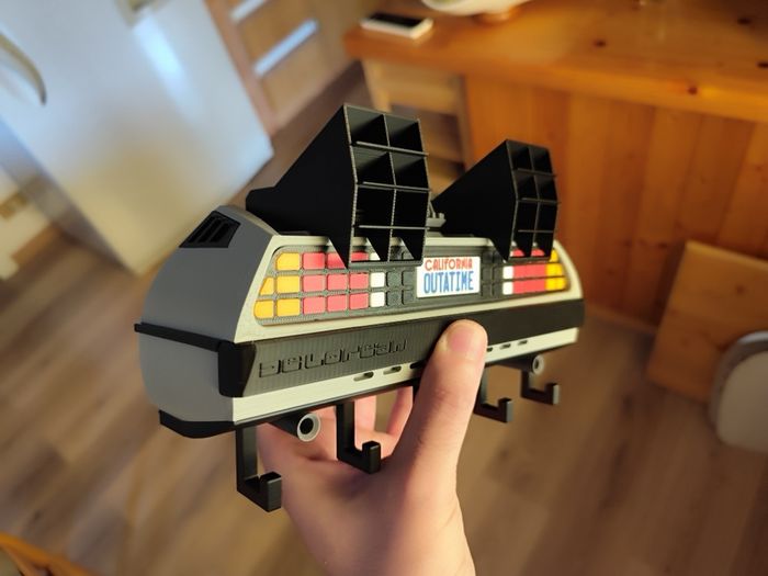 Porte clefs mural Delorean - photo numéro 4