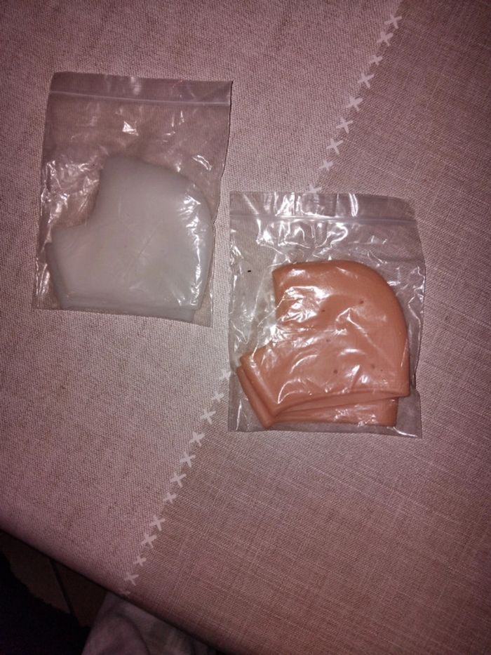2 paires de protège talon en silicone