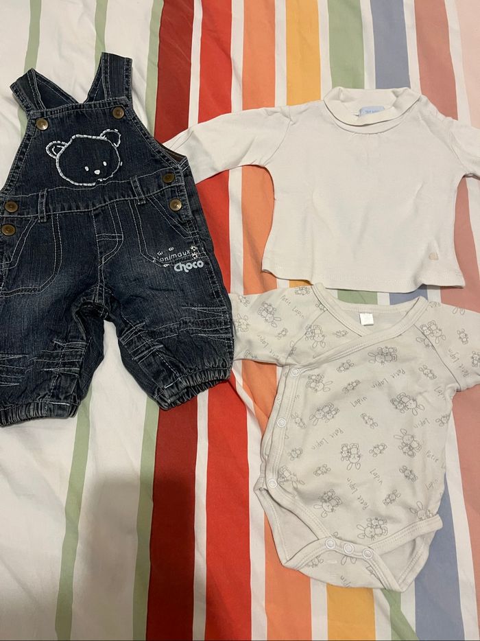 Lot garçon 1mois Kiabi tao tex kimbaloo canari - photo numéro 8