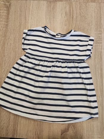 Robe rayée 9 mois