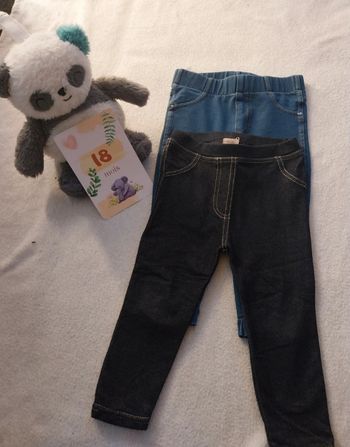 Lot 2 legging 18 mois 