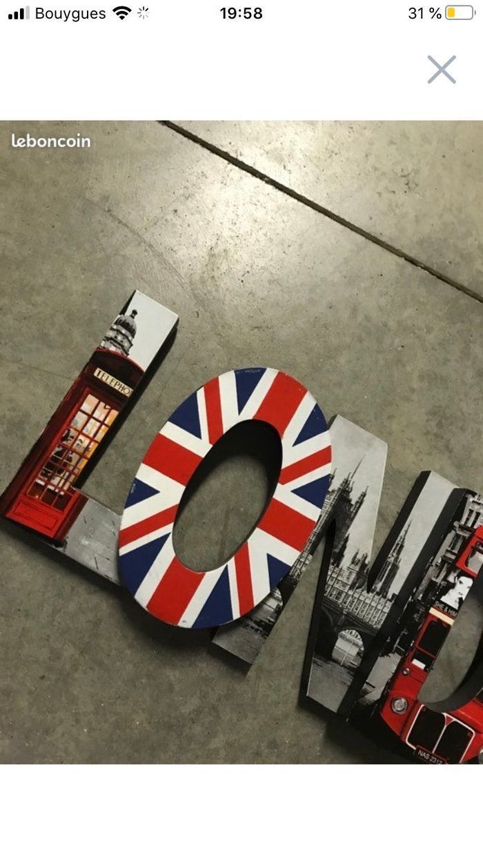 Décoration plaque murale London - photo numéro 3