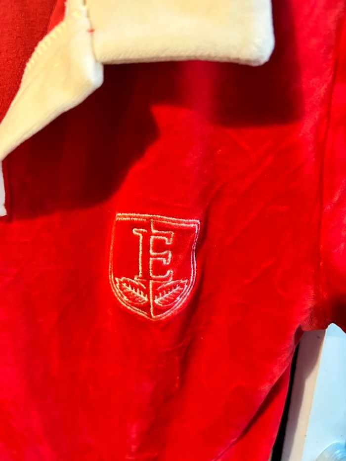 Polo rouge velours , élite , M , neuf avec étiquette - photo numéro 4