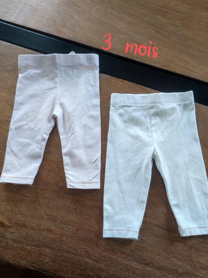 Lot de deux leggings 3 mois