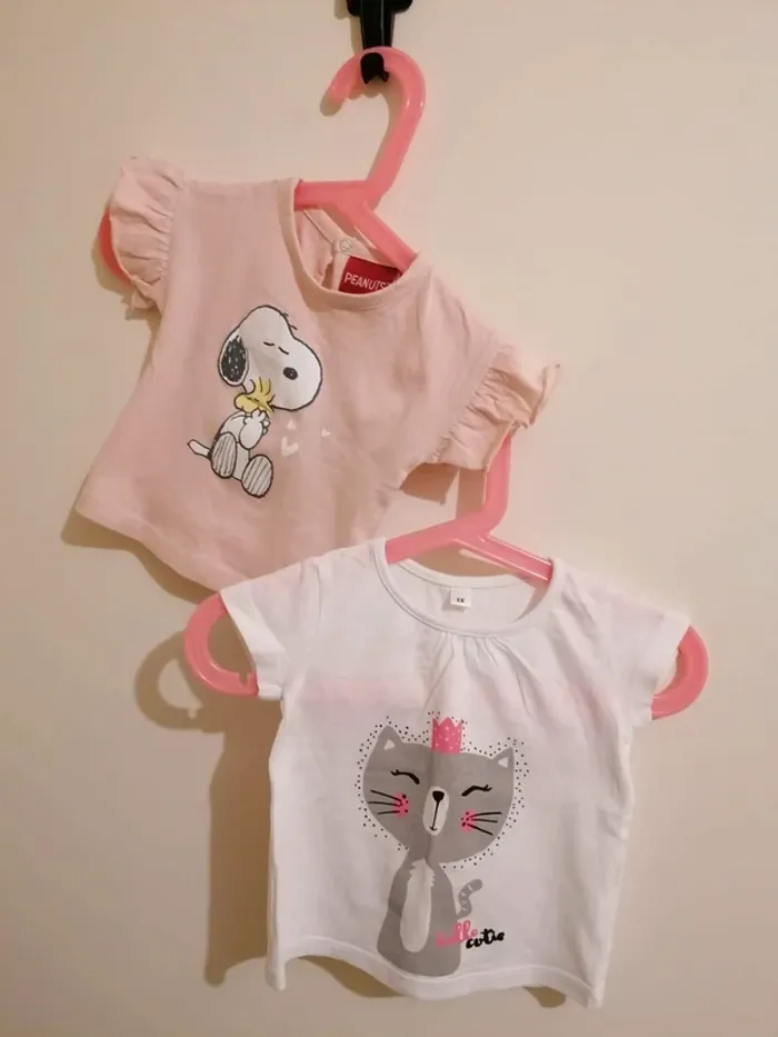 Lot tee-shirt fille été 6 mois