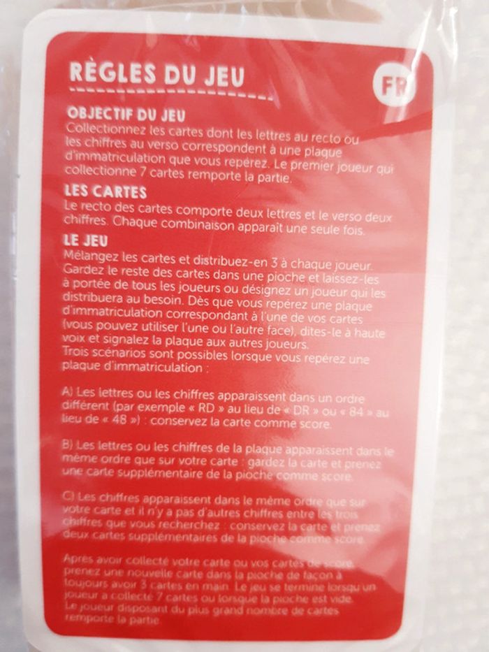 Jeu de cartes plates et suitcase - photo numéro 3