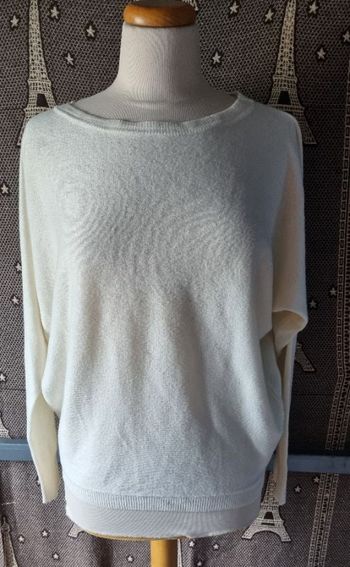 Pull d'hiver crème taille M