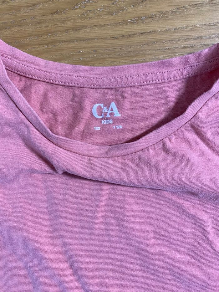 C&A T-shirt manches longues rose Taille 7 ans - photo numéro 2