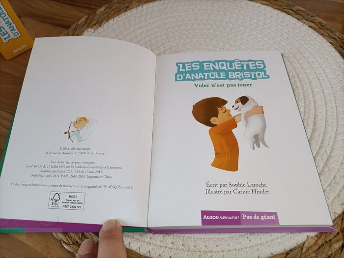 Lot coffret 3 livres Les Enquêtes d'Anatole bristol - Le plus grand détective de la cour de récré - photo numéro 10