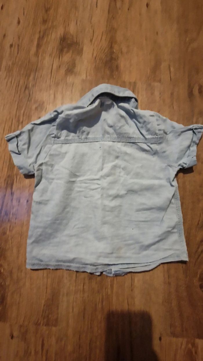 Chemisette manche courte jean garcon - photo numéro 2