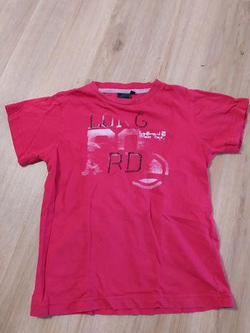 T-shirt 8 ans Longboard rouge