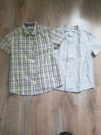 Lot de 2 chemises manches courtes