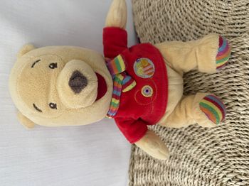 Doudou Winnie l'Ourson Jaune rouge abeille DISNEY BABY