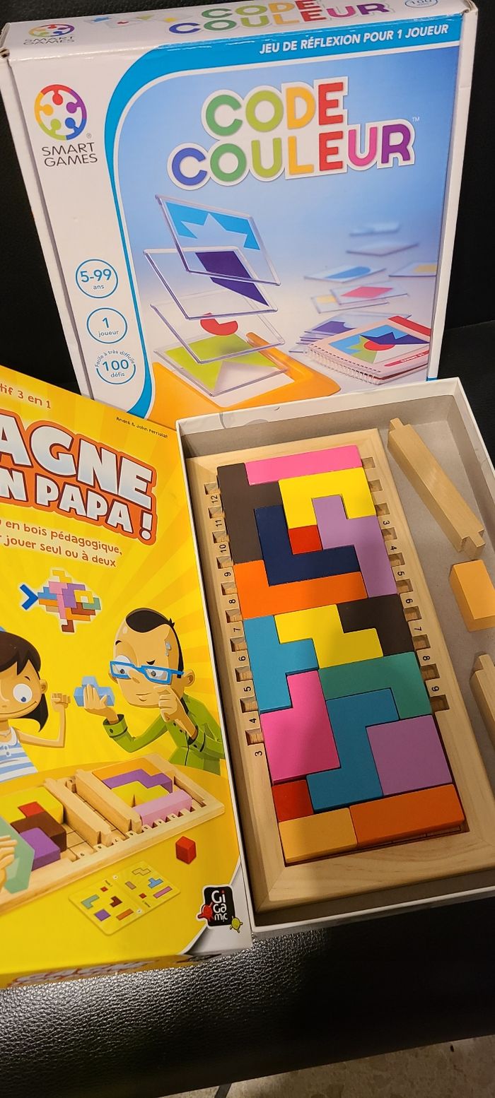 Lot de 2 jeux complet smartgames et Gigamic gagne - photo numéro 2