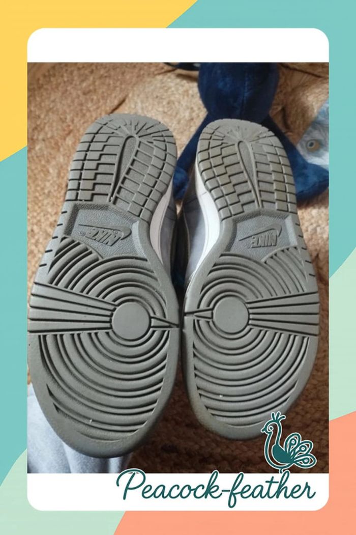 Baskets Nike grises turquoise 37.5 - photo numéro 12