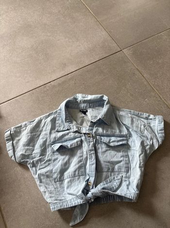 Chemise bleue à Nouer