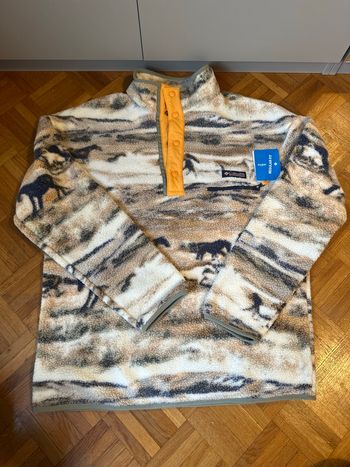 Polaire Helvetia Printed Columbia fleece vintage Sherpa - Taille L
