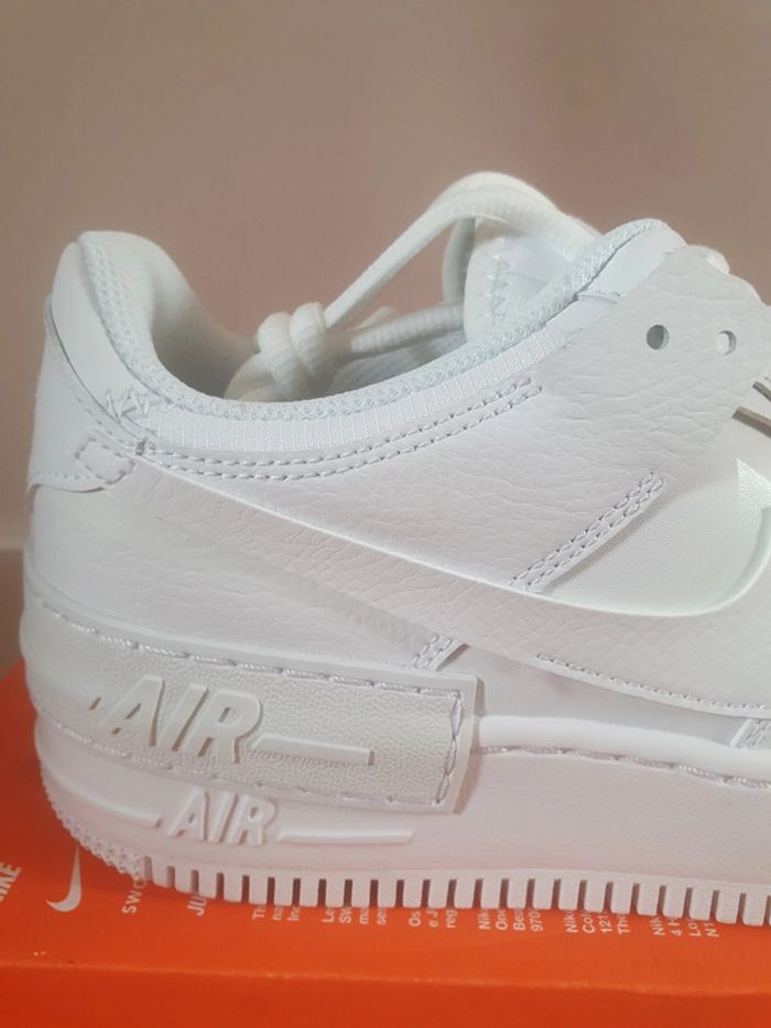 Nike Air Force 1 Shadow "full white"(40.5) - photo numéro 2