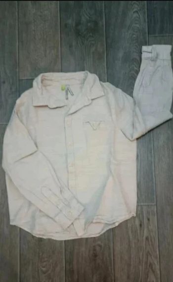 chemise épaisse beige manches longues 8 ans / 128 cm Très bon état Orchestra
