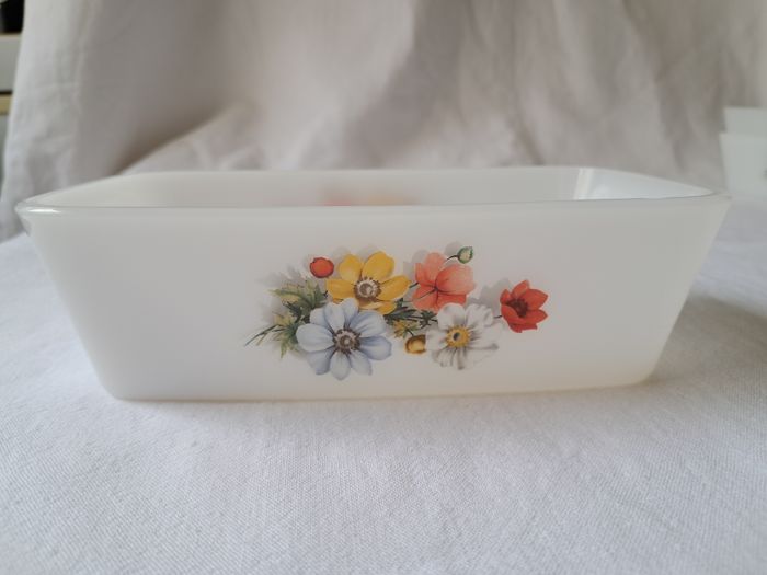 Lot 3 beurriers raviers plats Arcopal motifs fleurs ancien vintage - photo numéro 8