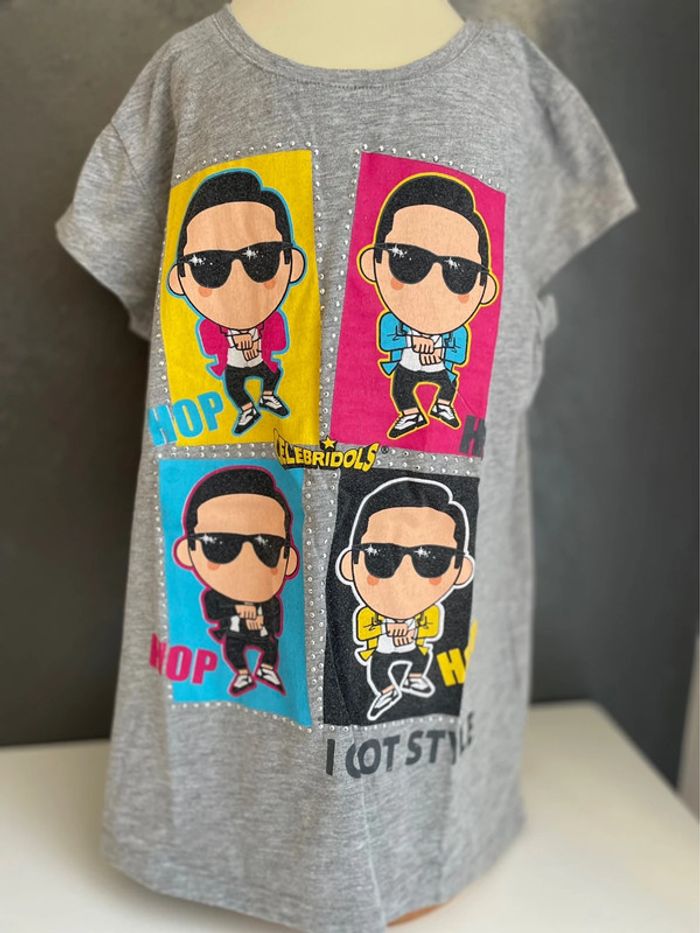Tee shirt gris original celebridols