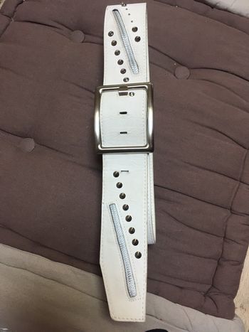 Ceinture large couleur écrue