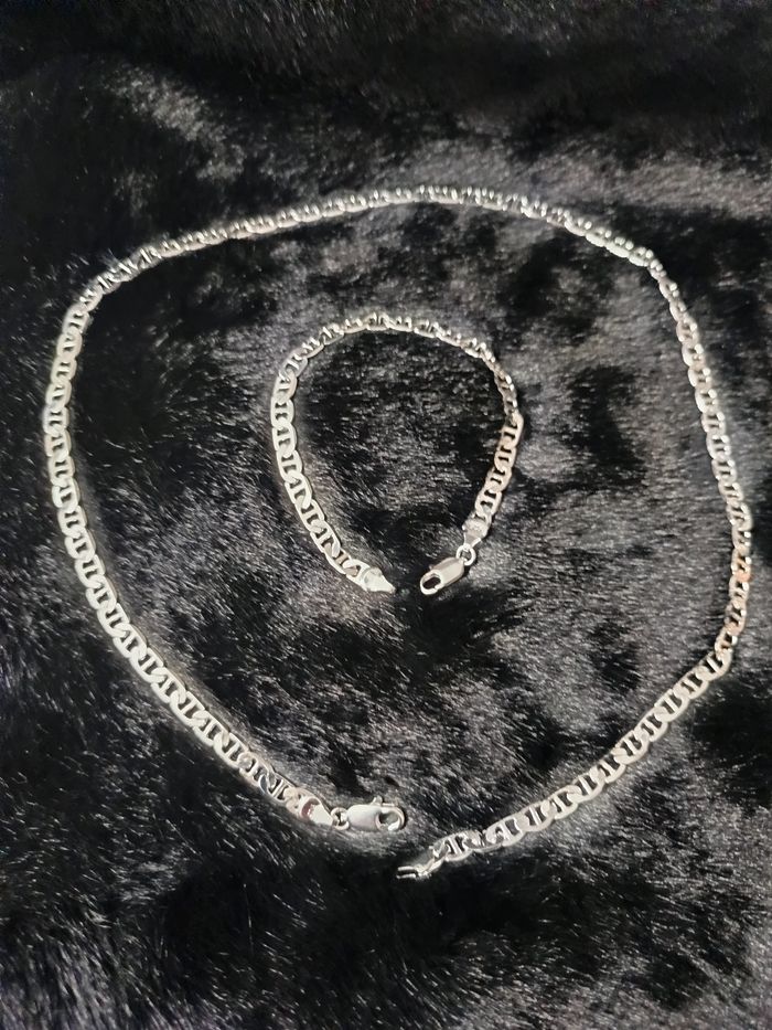 Collier et bracelet en argent s925