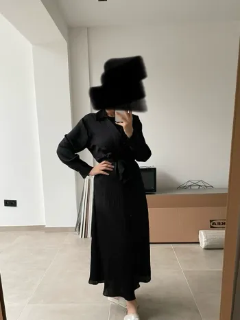 Robe satinée