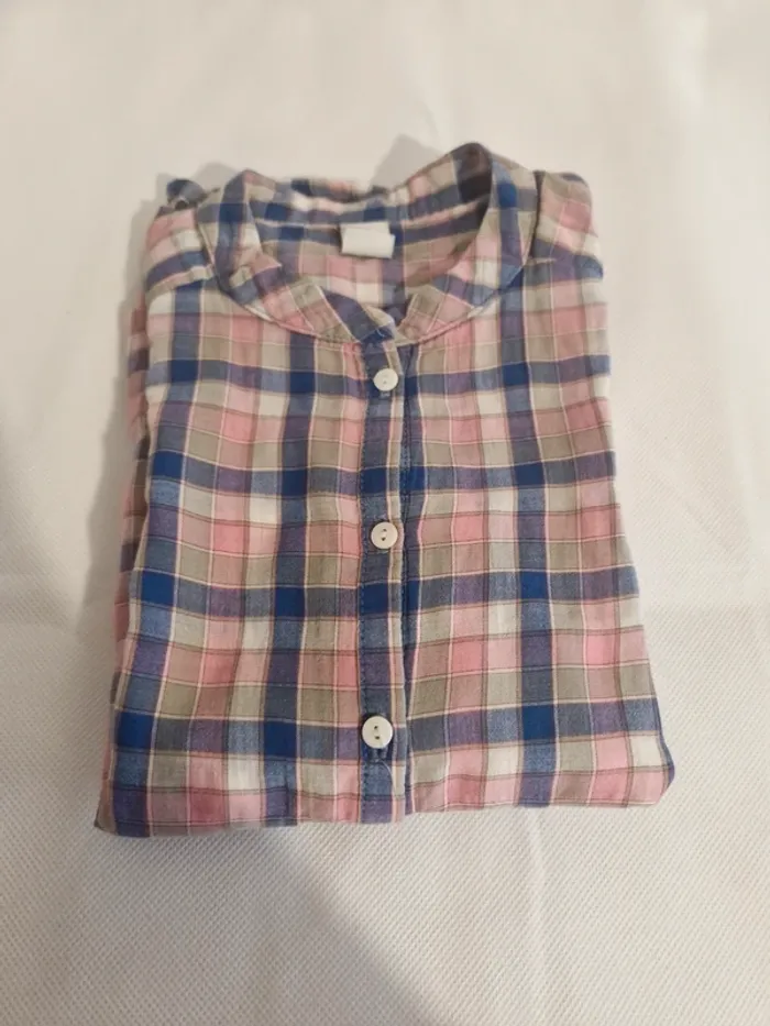 Chemise à carreaux manches longues 7-8 ans 128 cm Zara Kids - photo numéro 4