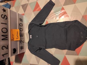 Body manches longues 12 mois