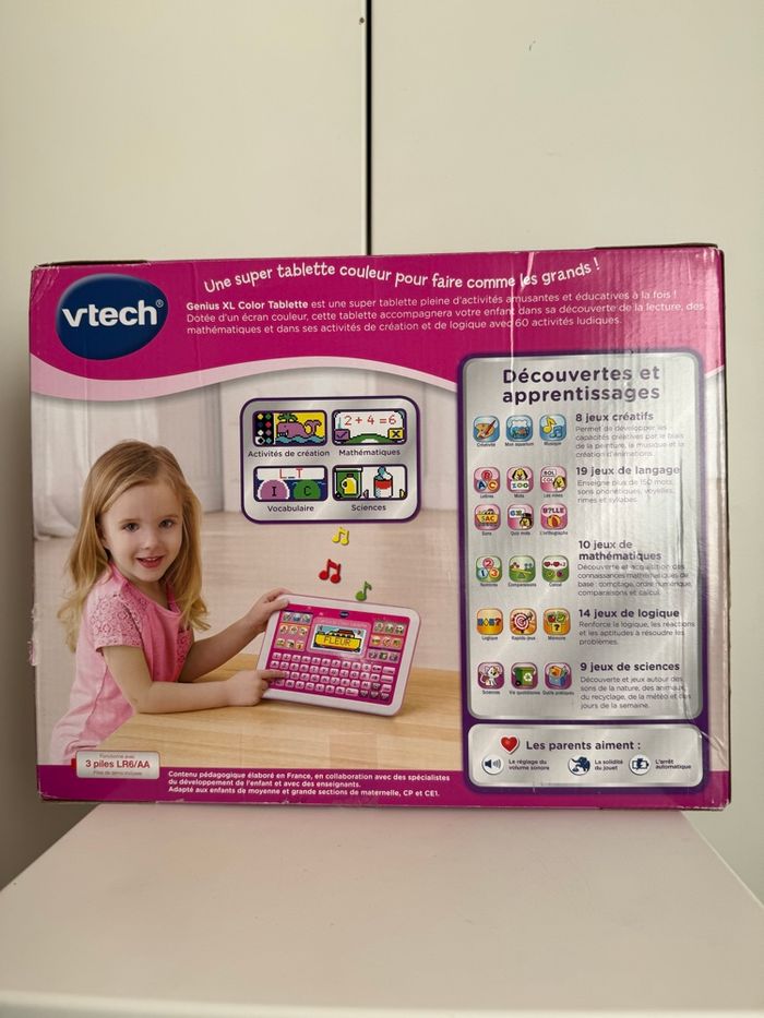 Tablette Genius Xl VTECH couleur rose cadeau Noël 🎅🎄 - photo numéro 2