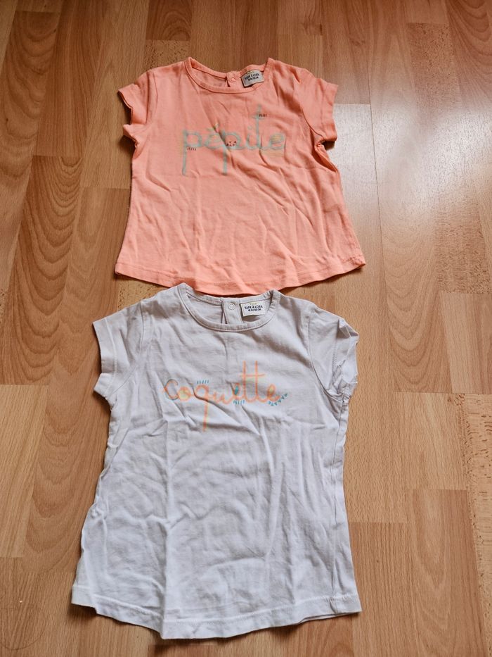 Lot de 2 t-shirts 18 mois tape à l'œil - photo numéro 1