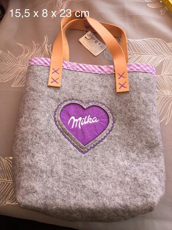 Sac en feutrine Milka