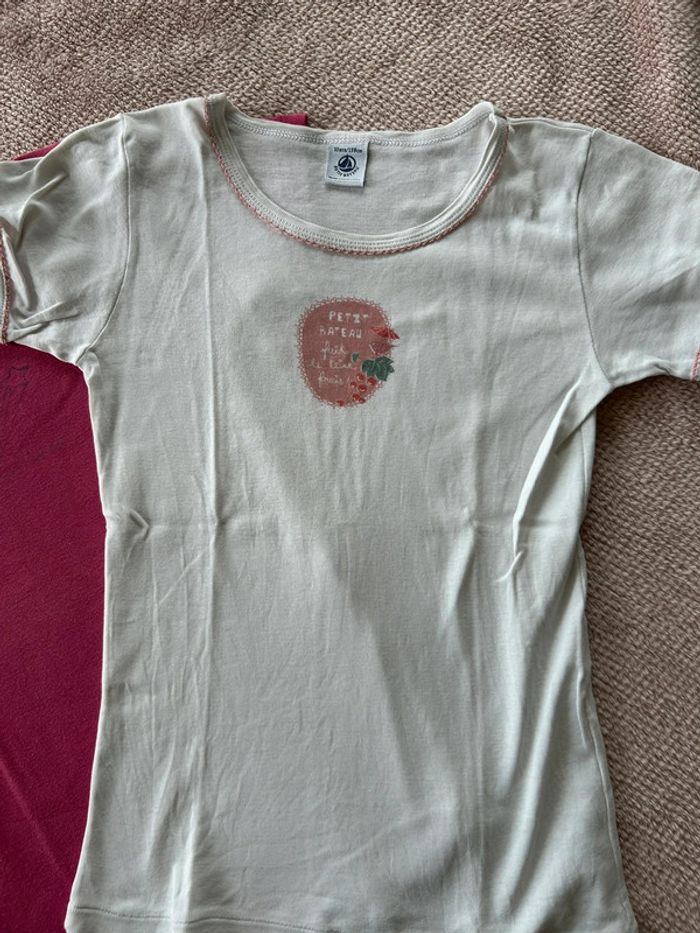 2 t-shirt Petit Bateau 10 ans - photo numéro 4
