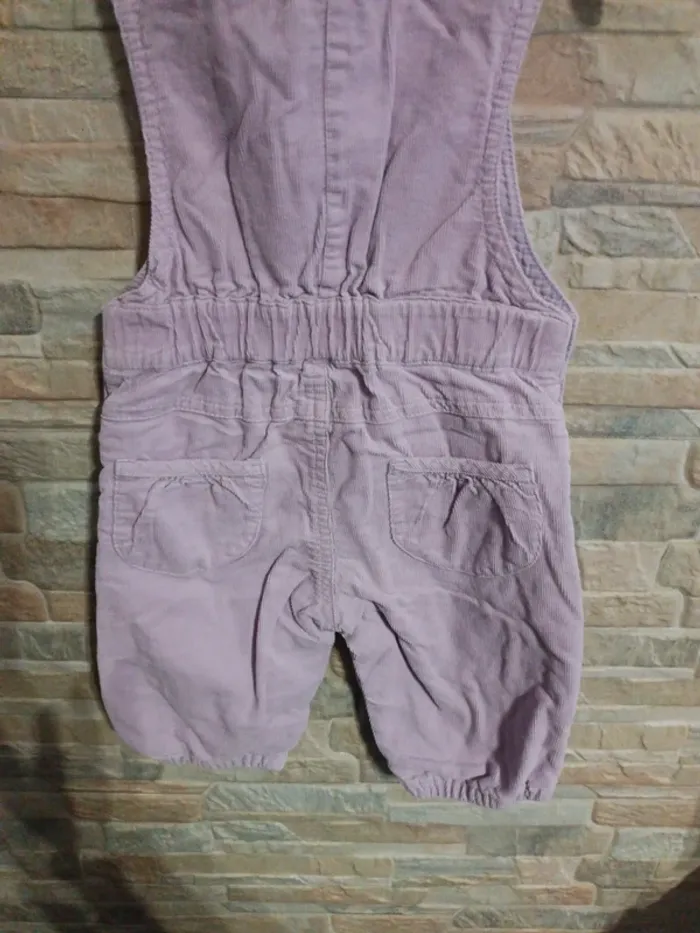 Salopette velours lilas Tout Simplement 6M - photo numéro 5