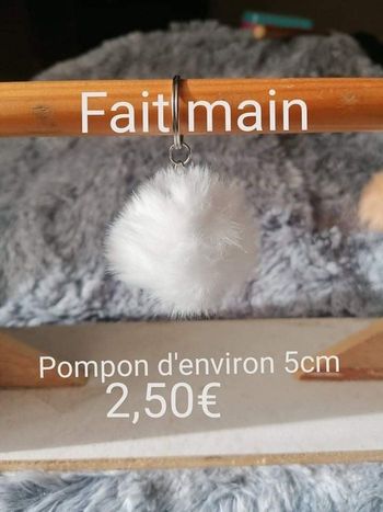 Porte clé pompon