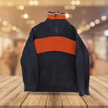 Pull Col Montant Zippé Enfant