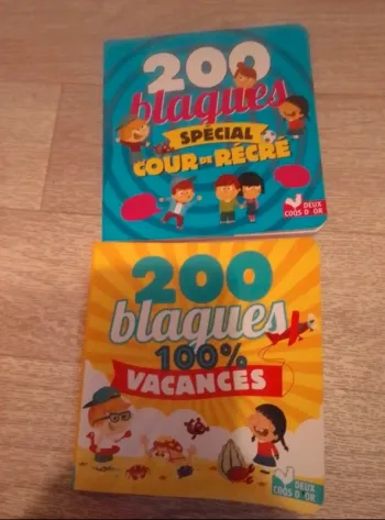 Lot livres 200 blagues /jeux