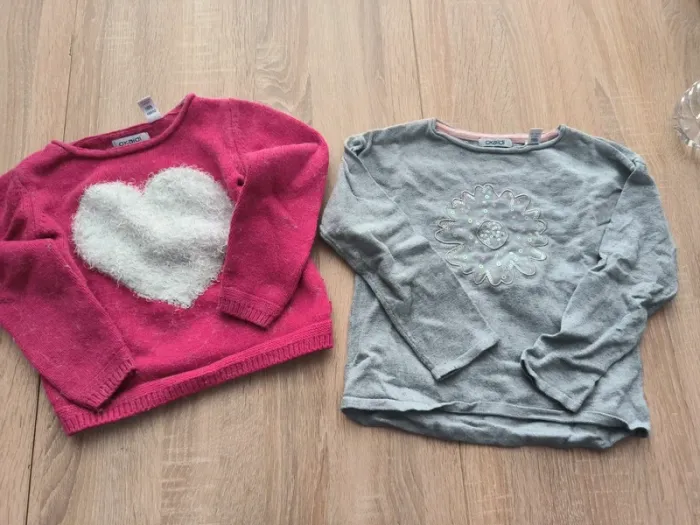 Lot de 2 pulls et 1 gilet fille - photo numéro 2