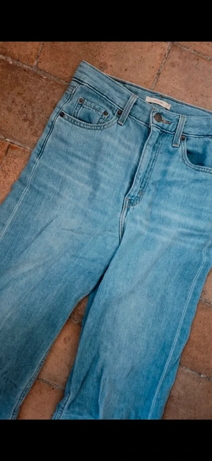 Jean Wide Leg bleu clair – L’allié de la rentrée décontractée - Neuf - photo numéro 3