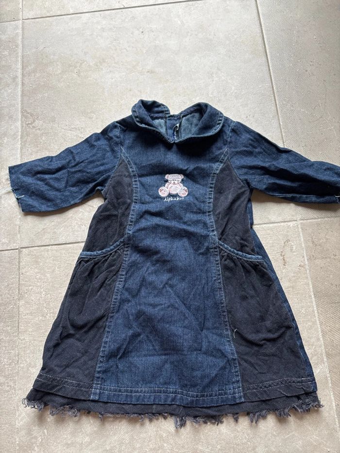 Robe en jean bébé fille 12 mois
